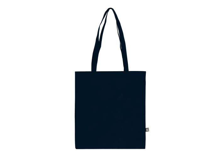 Sac promotionnel rPET non tissé 75g anses longues Bleu foncé
